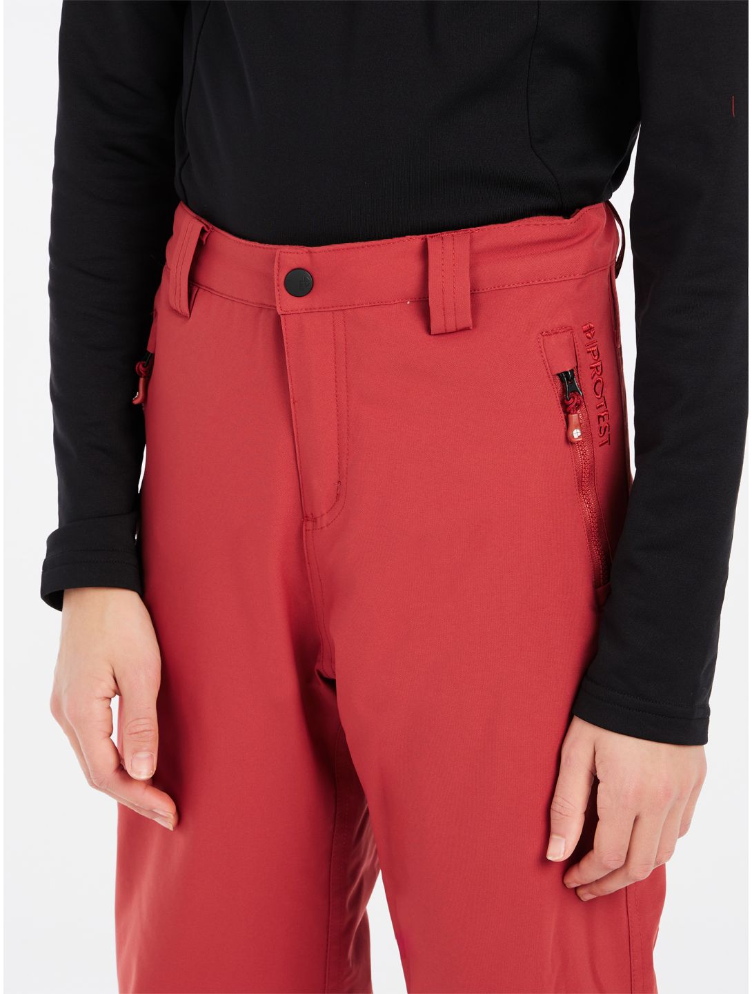 Protest, PRTSTERIO JR pantaloni da sci bambino Barn Red rosso 