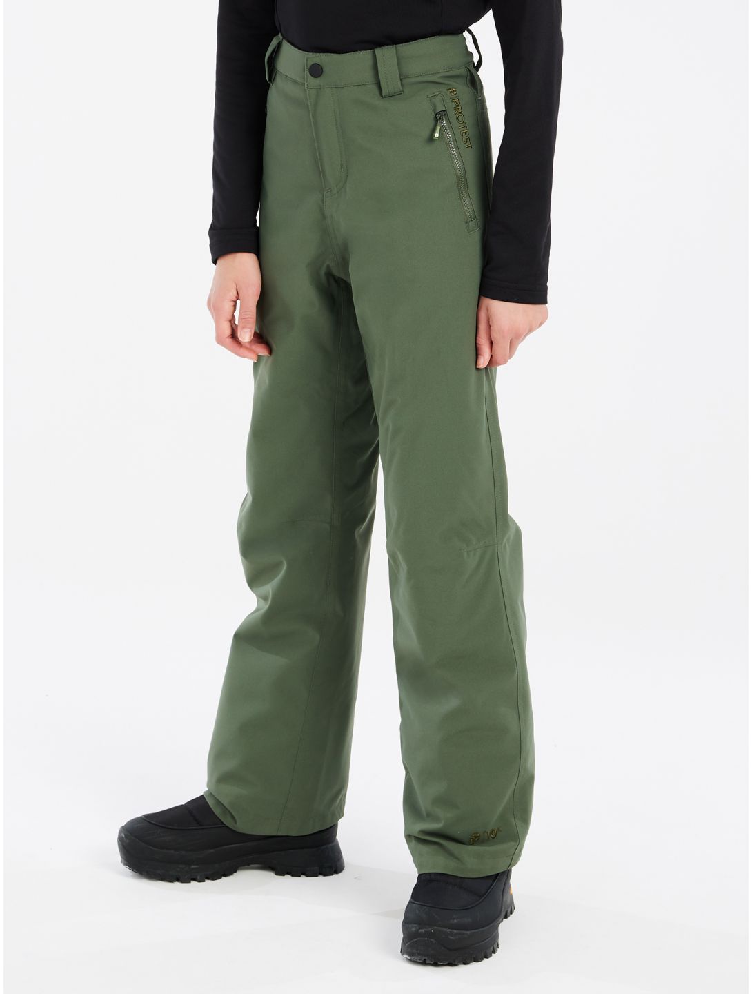 Protest, PRTSTERIO JR pantaloni da sci bambino Thyme verde 