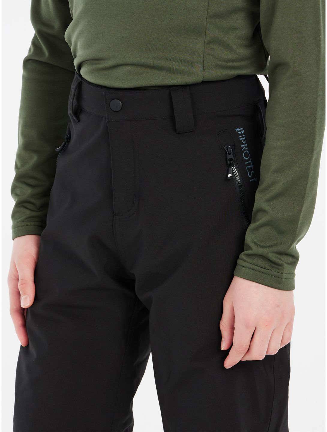 Protest, PRTSTERIO JR pantaloni da sci bambino True Black nero 