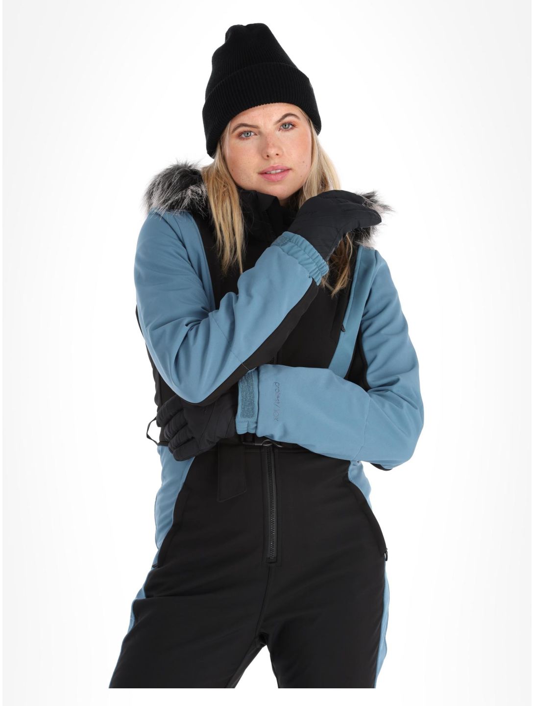 Protest, Prtvitosha Softshell Snowsuit completo sci donna True Black nero 