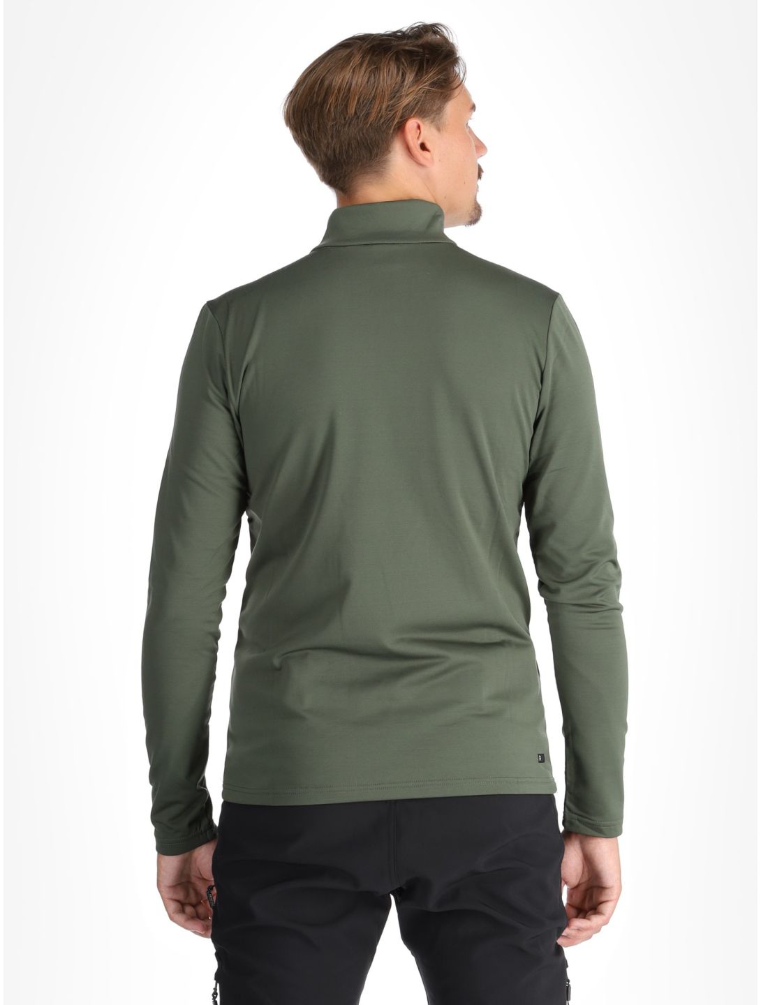 Protest, REWILL 1/4 zip top maglione uomo Thyme verde 