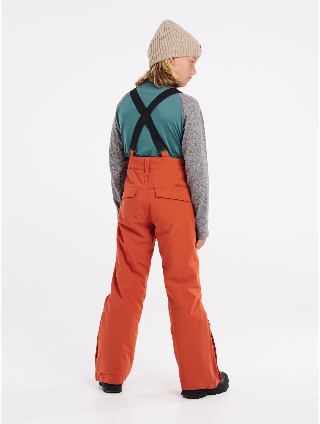 Protest, Spiket Jr pantaloni da sci bambino Brick Orange arancio 