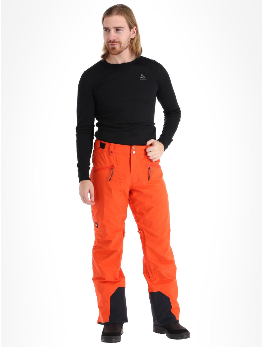 Quiksilver, Boundry pantaloni da sci uomo Grenadine rosso 