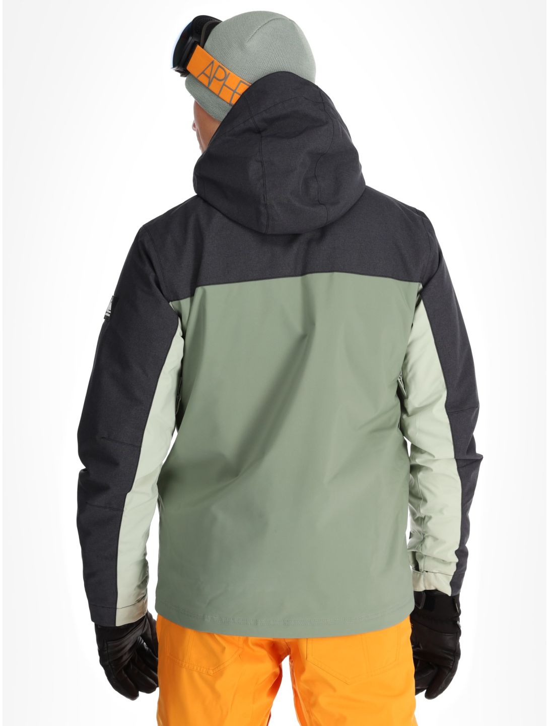 Quiksilver, Dawson giacca sci uomo Sea Spray nero, verde 