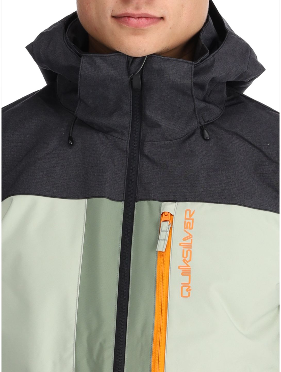 Quiksilver, Dawson giacca sci uomo Sea Spray nero, verde 