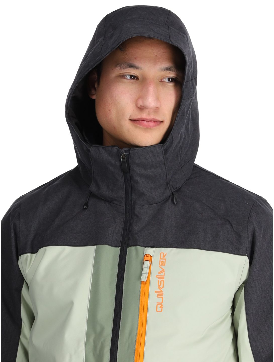 Quiksilver, Dawson giacca sci uomo Sea Spray nero, verde 