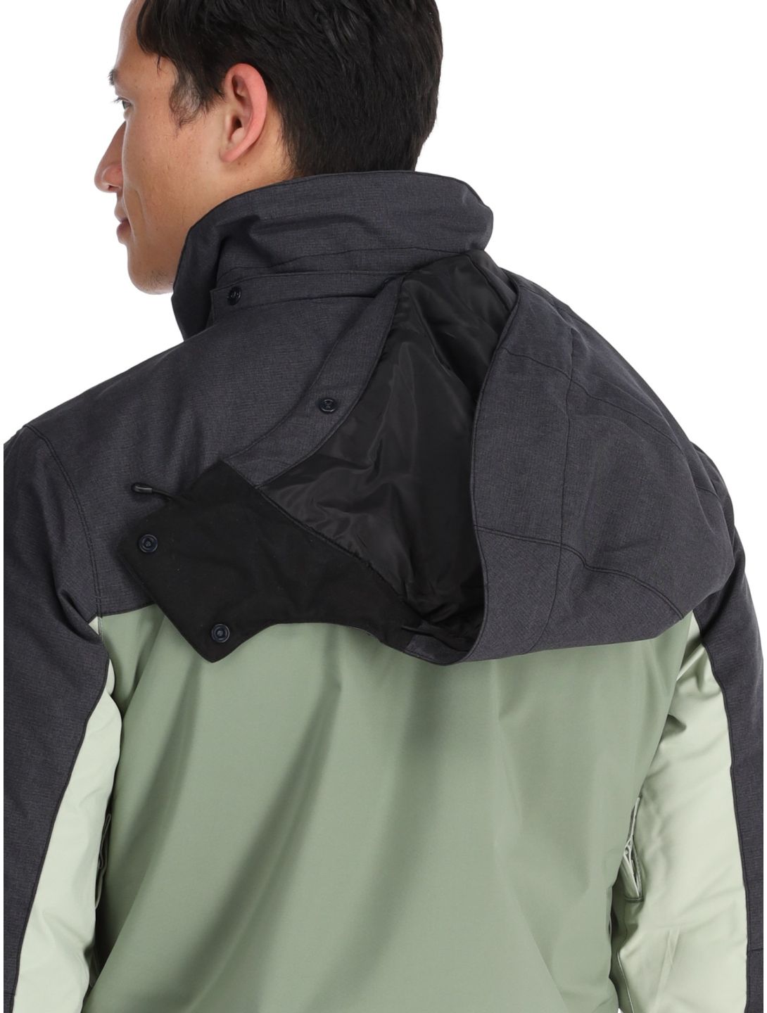 Quiksilver, Dawson giacca sci uomo Sea Spray nero, verde 