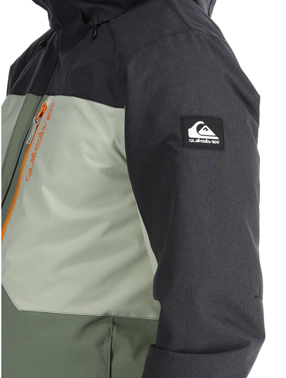 Quiksilver, Dawson giacca sci uomo Sea Spray nero, verde 