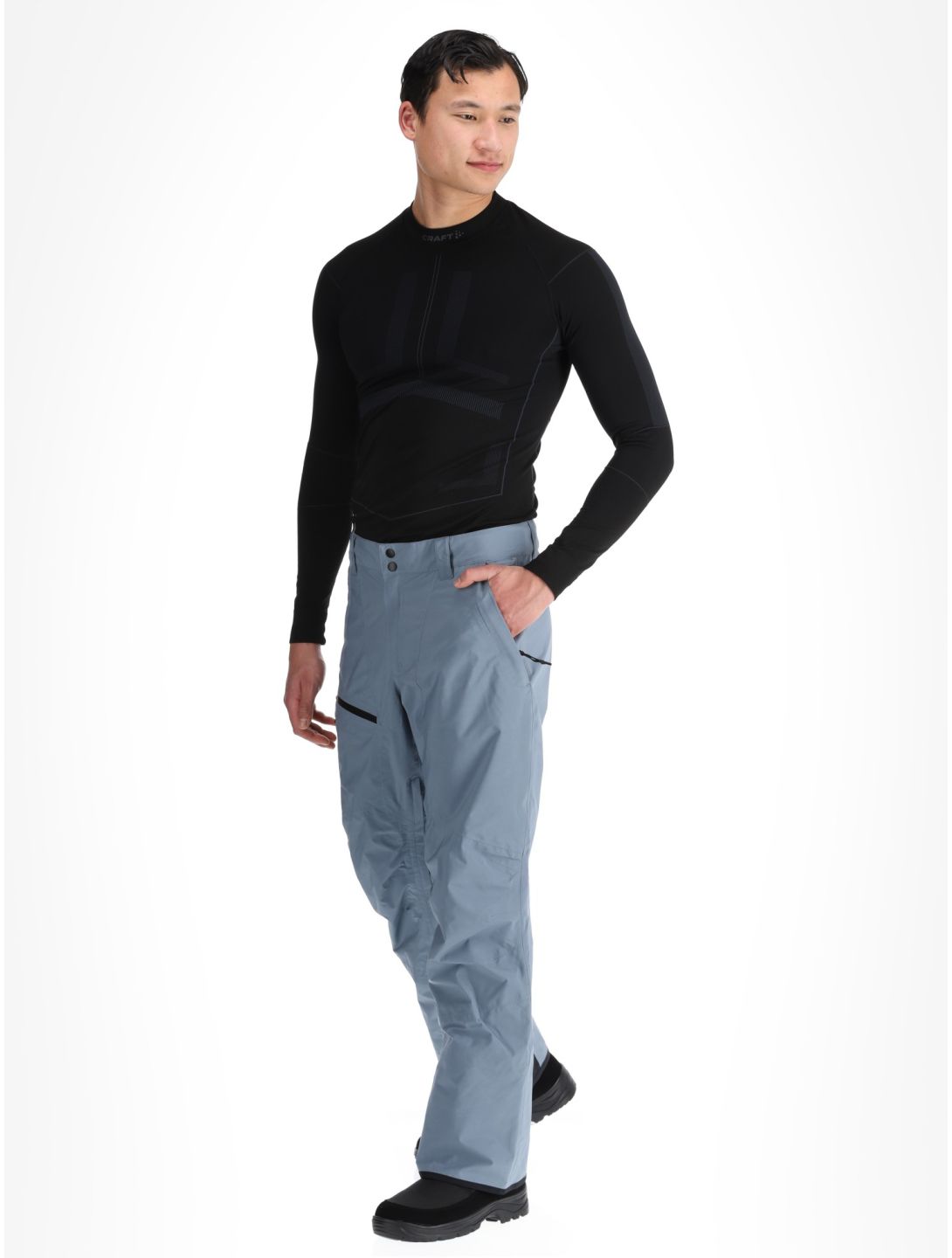 Quiksilver, Forever Strecht Gore-Tex pantaloni da sci uomo Flint Stone grigio 