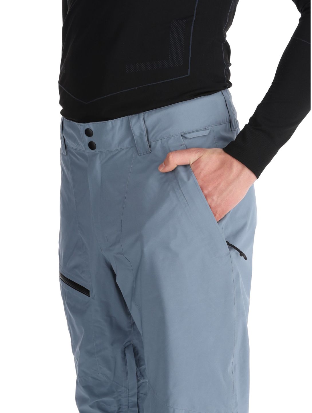 Quiksilver, Forever Strecht Gore-Tex pantaloni da sci uomo Flint Stone grigio 