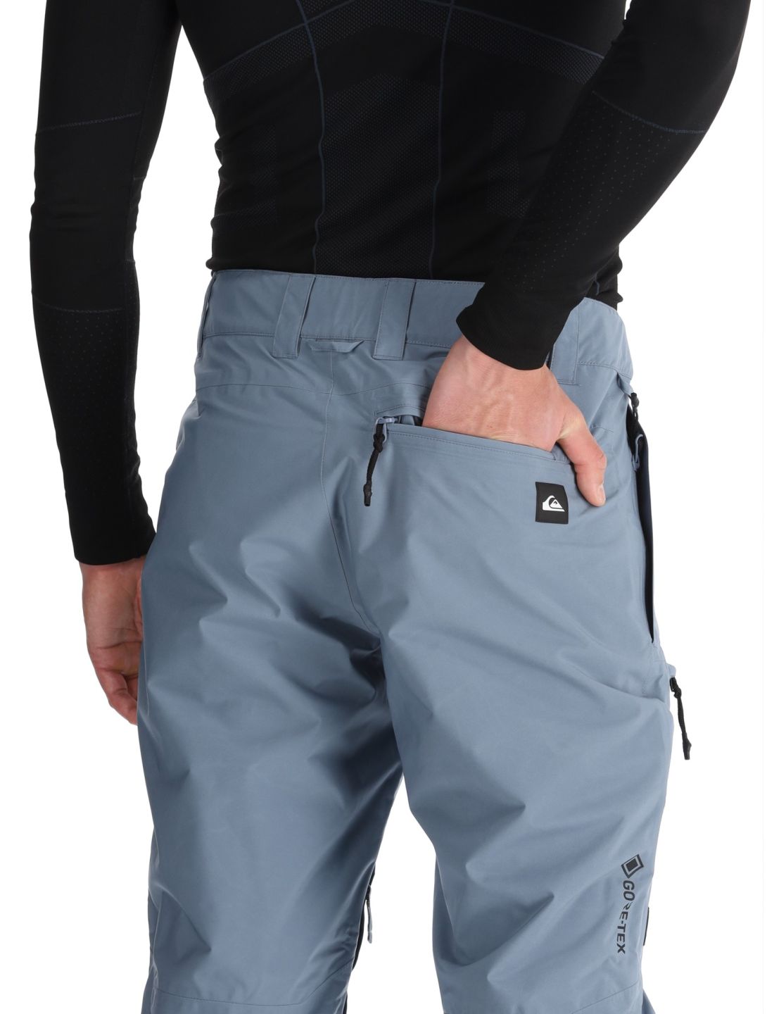 Quiksilver, Forever Strecht Gore-Tex pantaloni da sci uomo Flint Stone grigio 