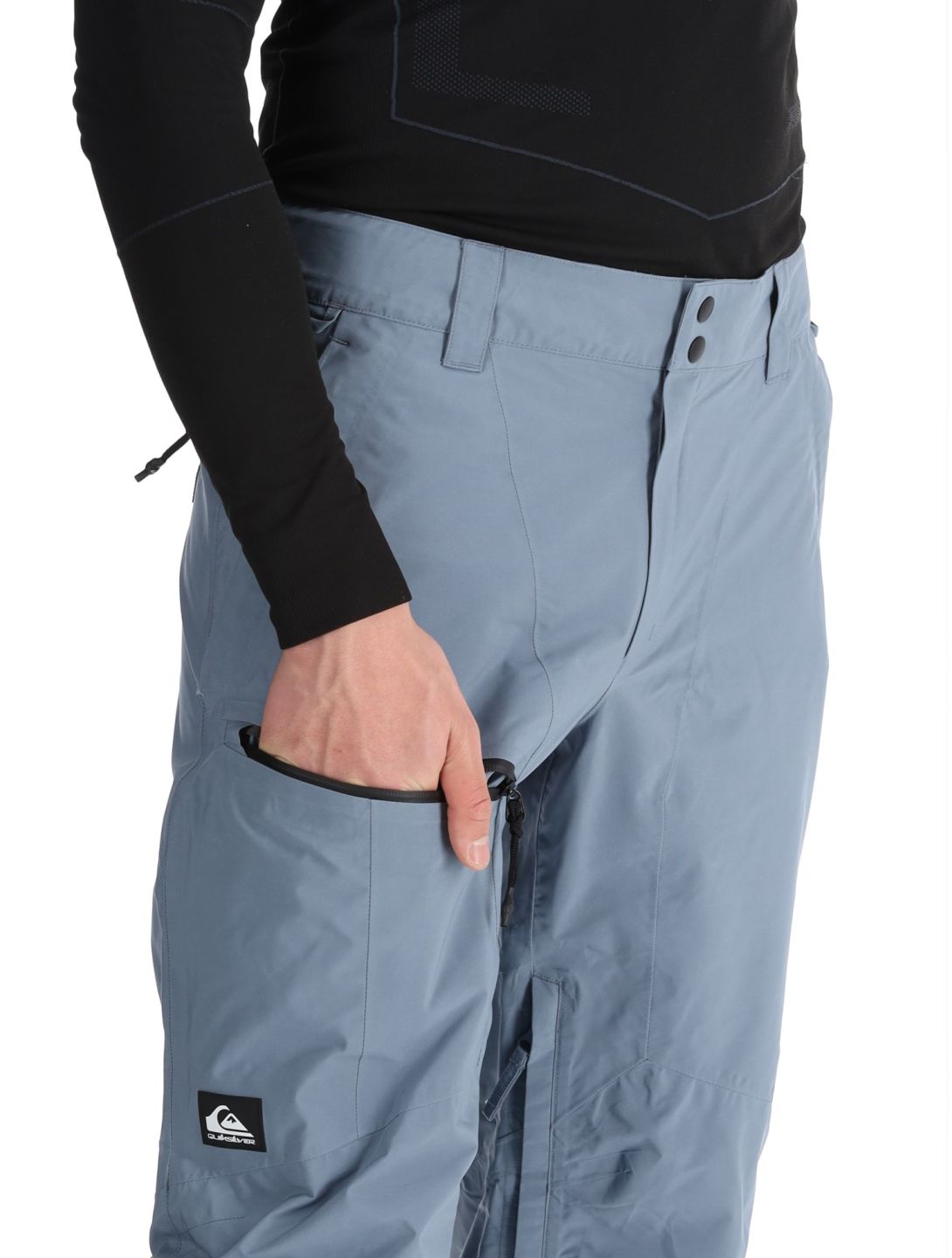 Quiksilver, Forever Strecht Gore-Tex pantaloni da sci uomo Flint Stone grigio 