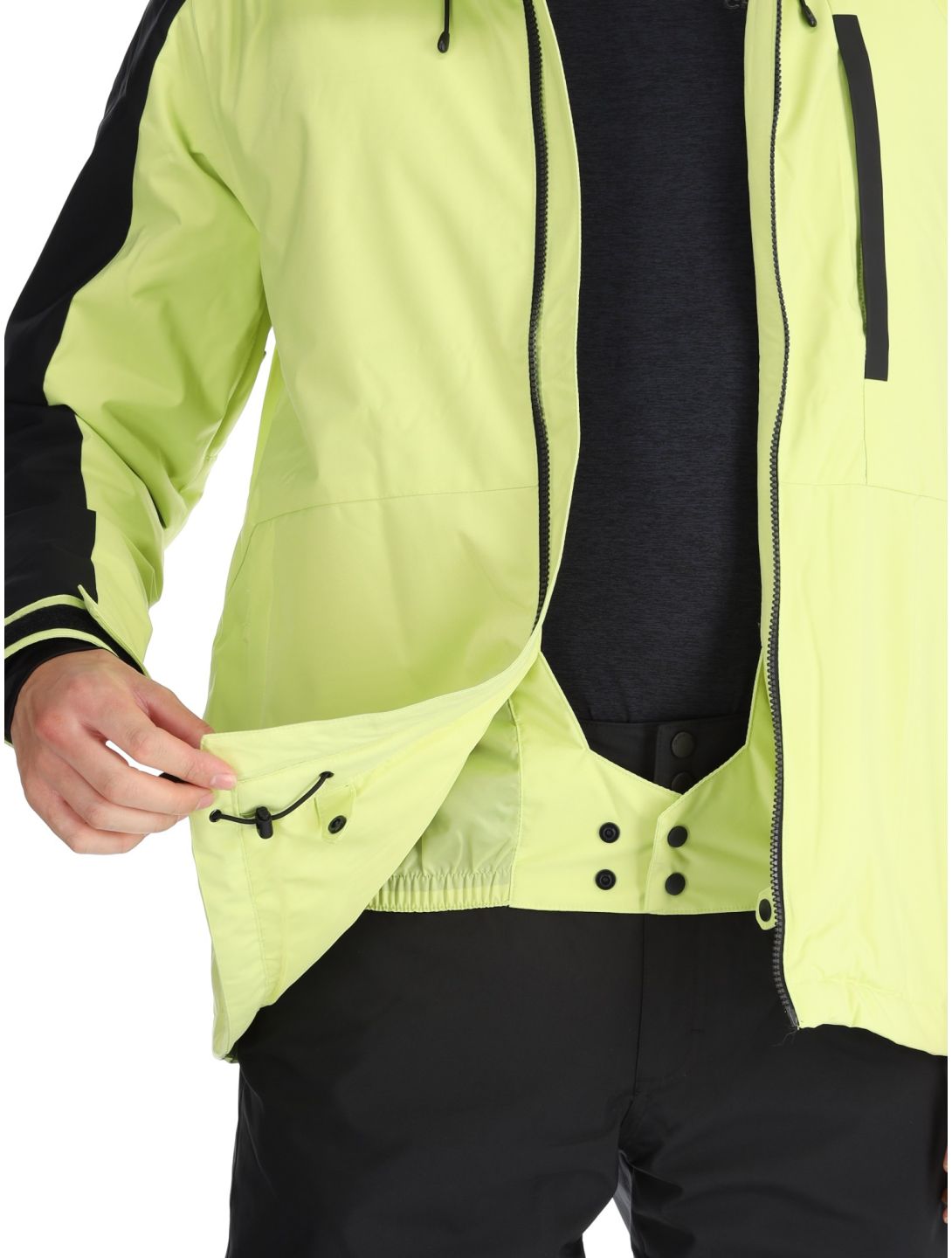 Quiksilver, Mission Block giacca sci uomo Celery Green nero, verde 