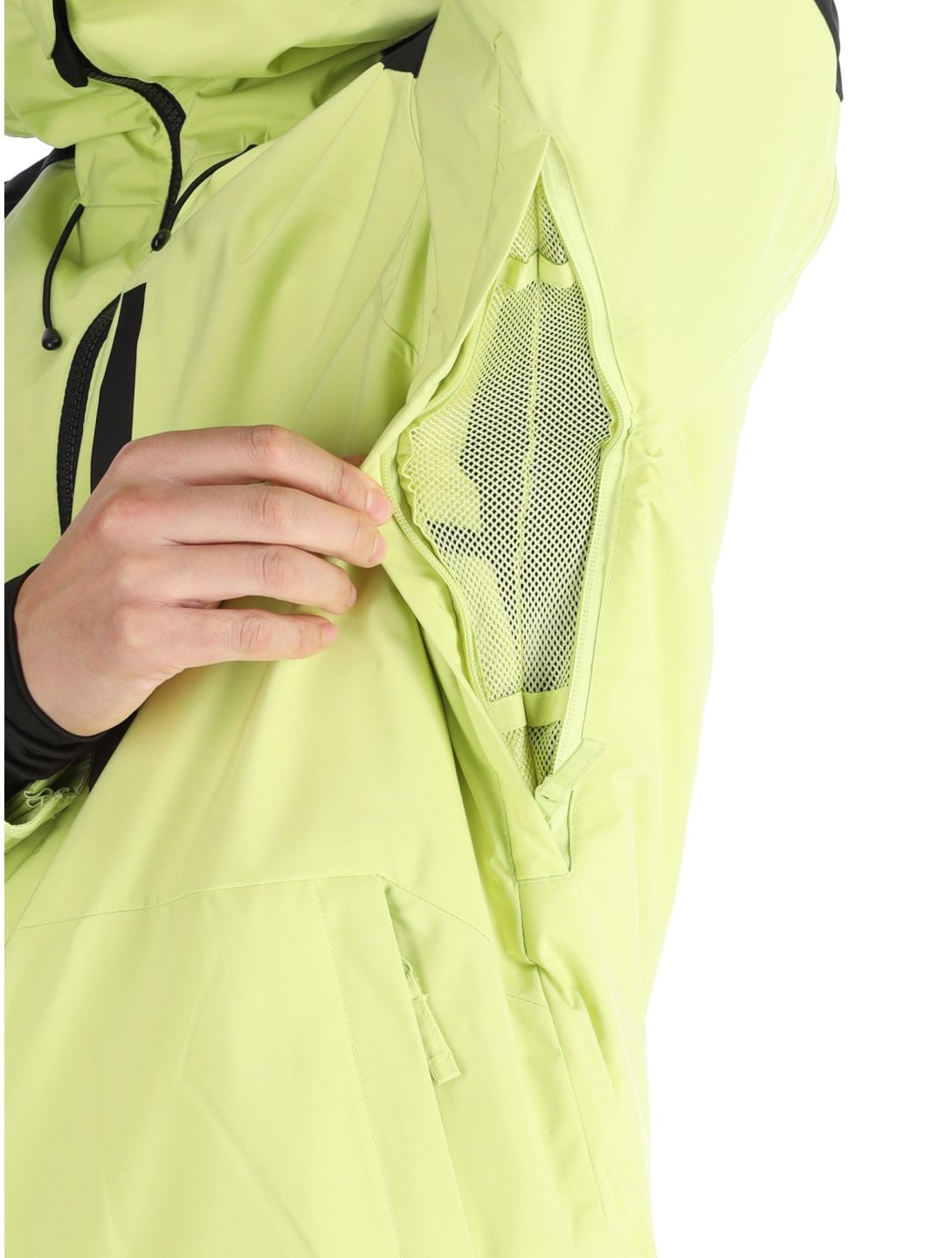 Quiksilver, Mission Block giacca sci uomo Celery Green nero, verde 