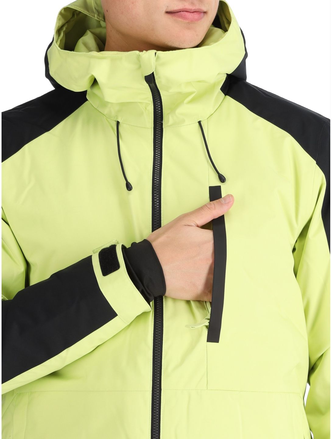 Quiksilver, Mission Block giacca sci uomo Celery Green nero, verde 