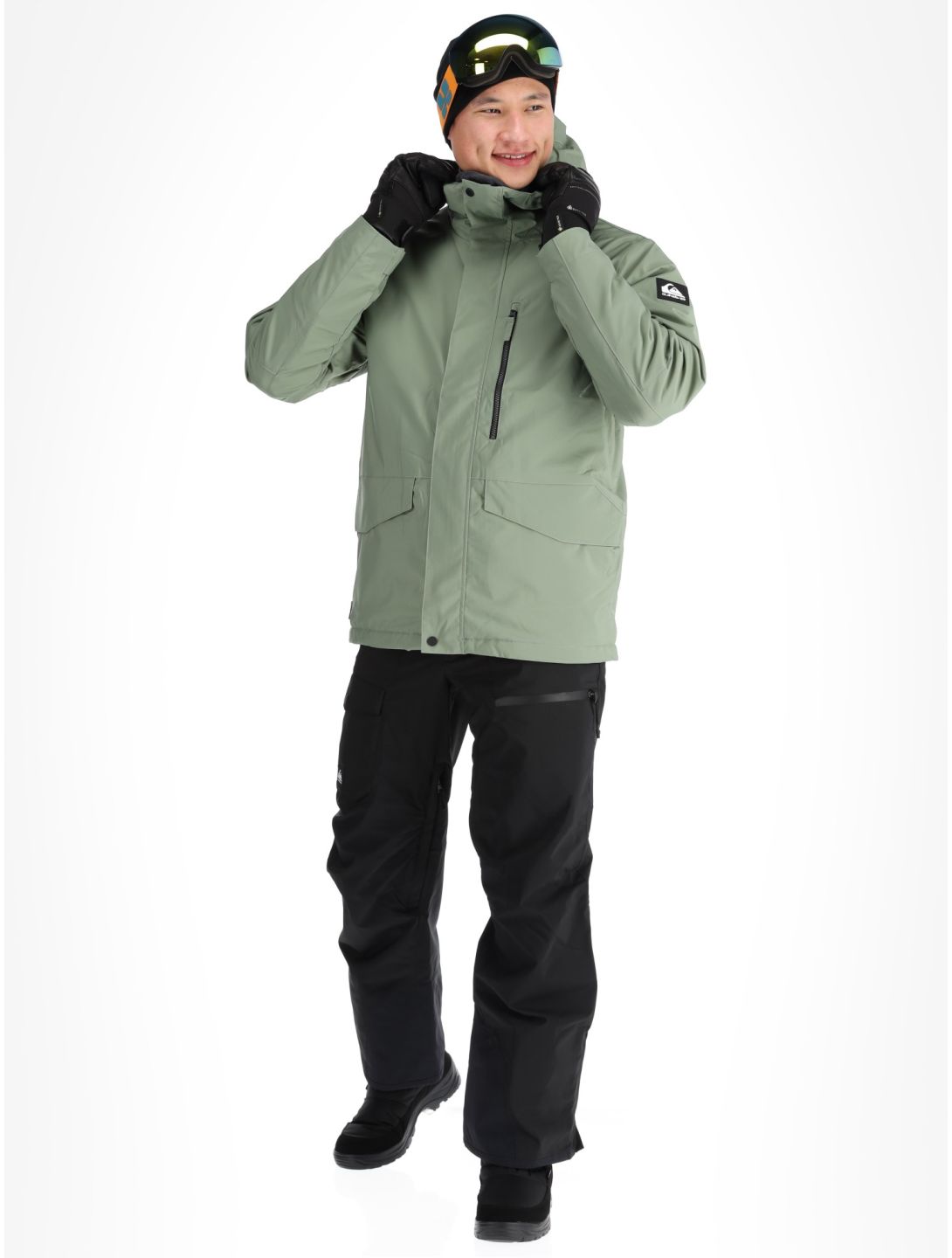 Quiksilver, Mission Solid giacca sci uomo Sea Spray verde 