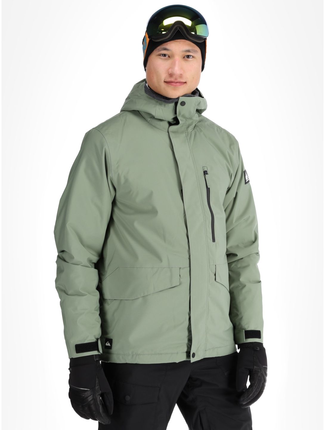 Quiksilver, Mission Solid giacca sci uomo Sea Spray verde 