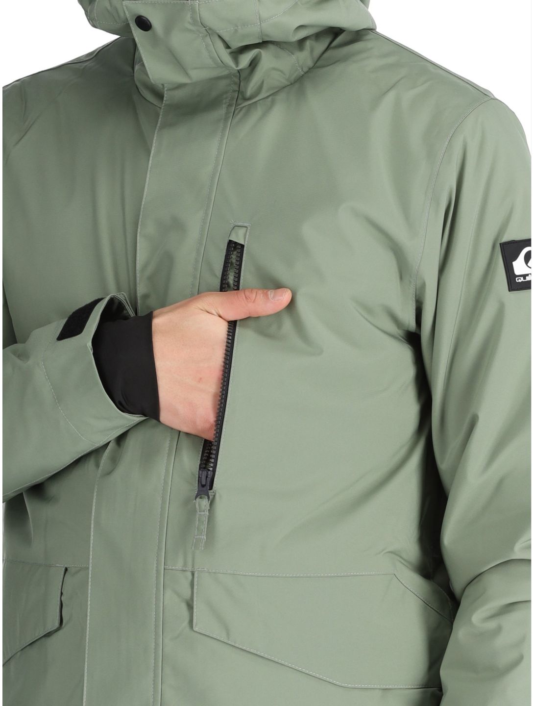 Quiksilver, Mission Solid giacca sci uomo Sea Spray verde 