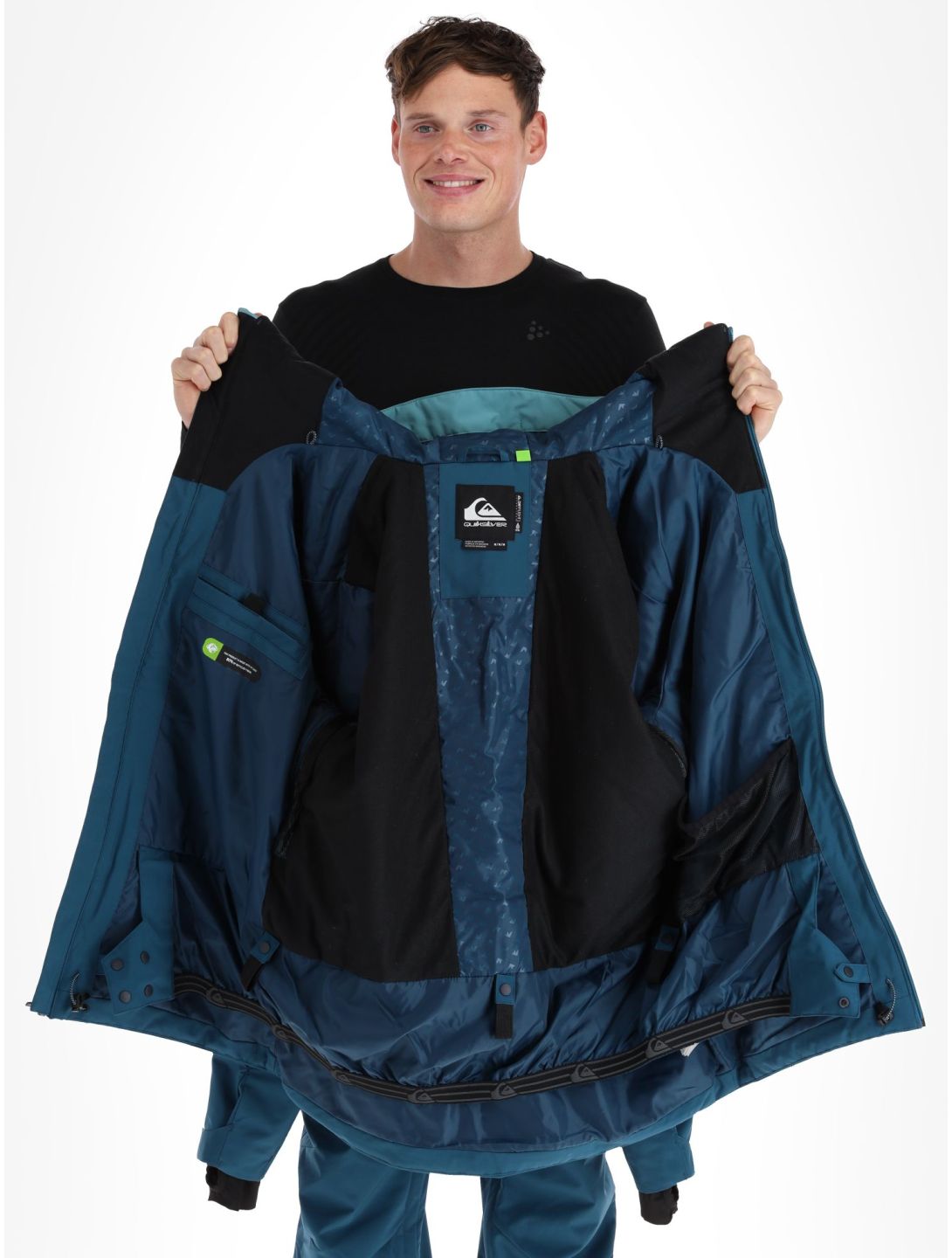 Quiksilver, Muldrow giacca sci uomo Majolica Blue blu 