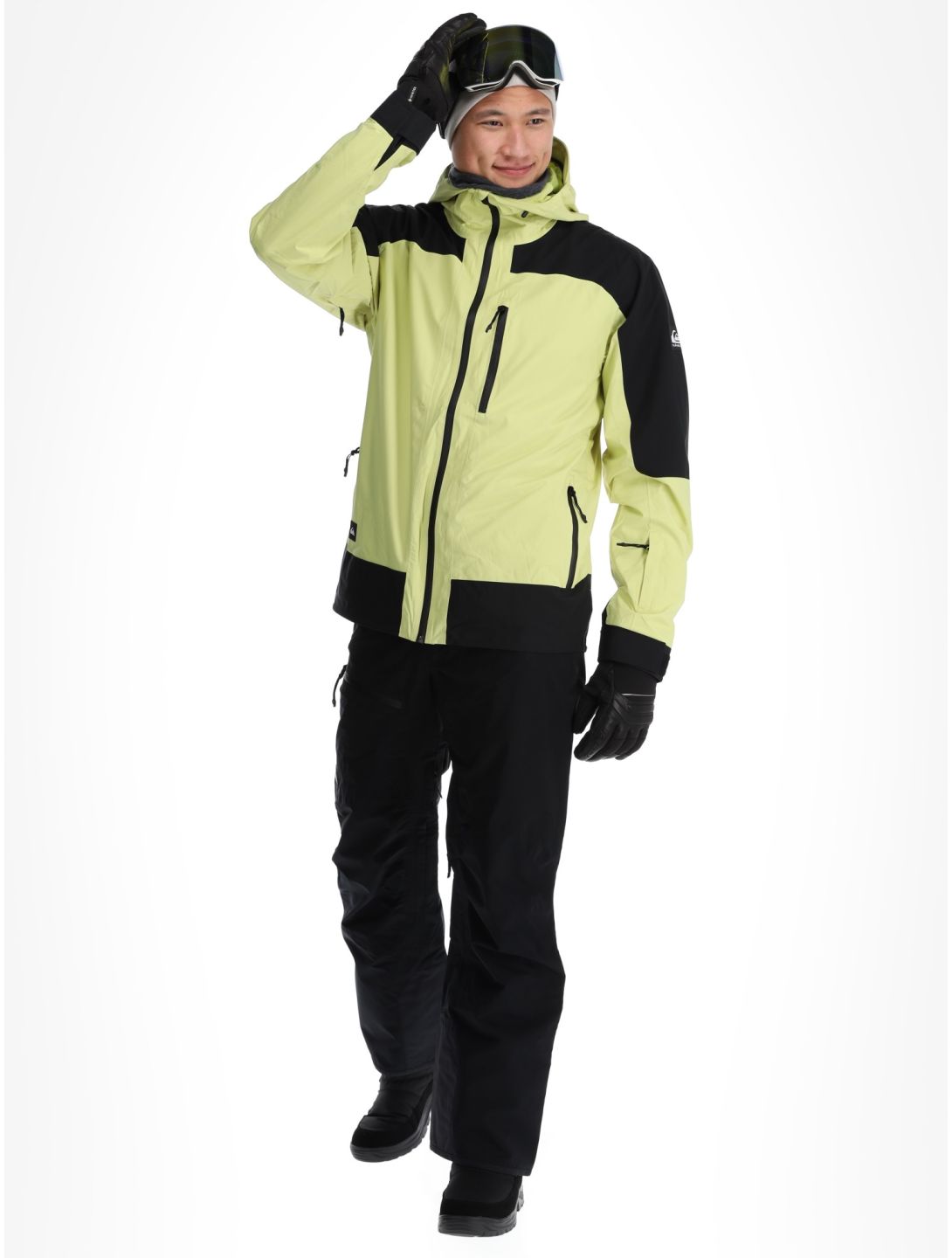 Quiksilver, Ultralight 20K giacca sci uomo Celery Green nero, verde 