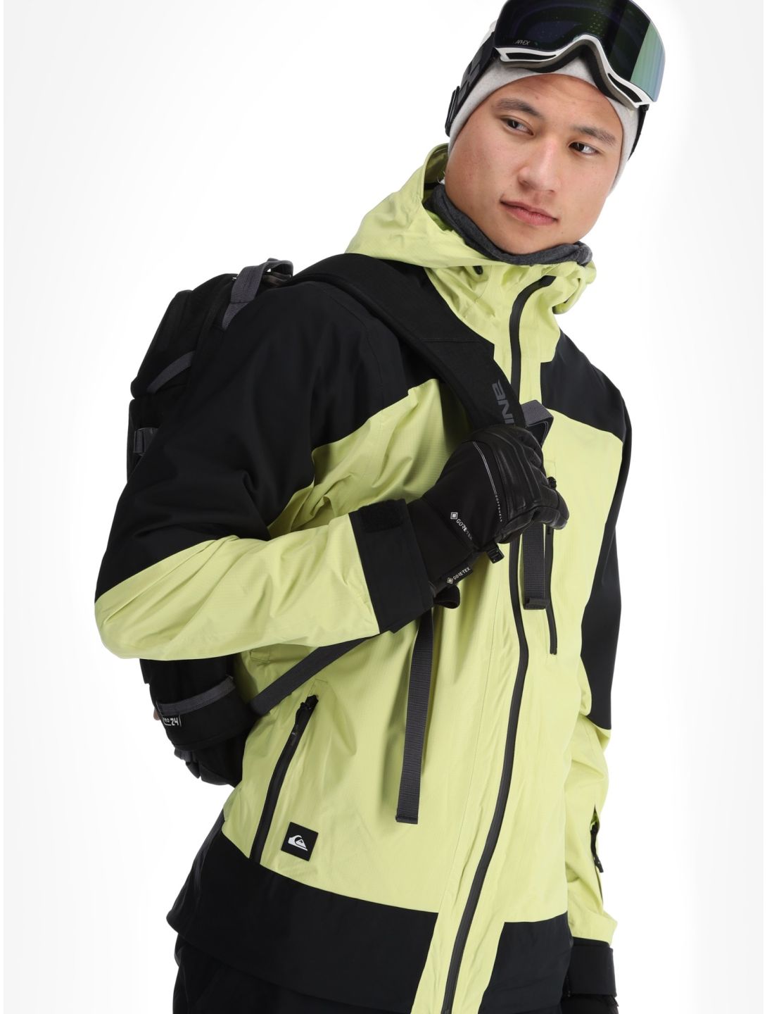 Quiksilver, Ultralight 20K giacca sci uomo Celery Green nero, verde 