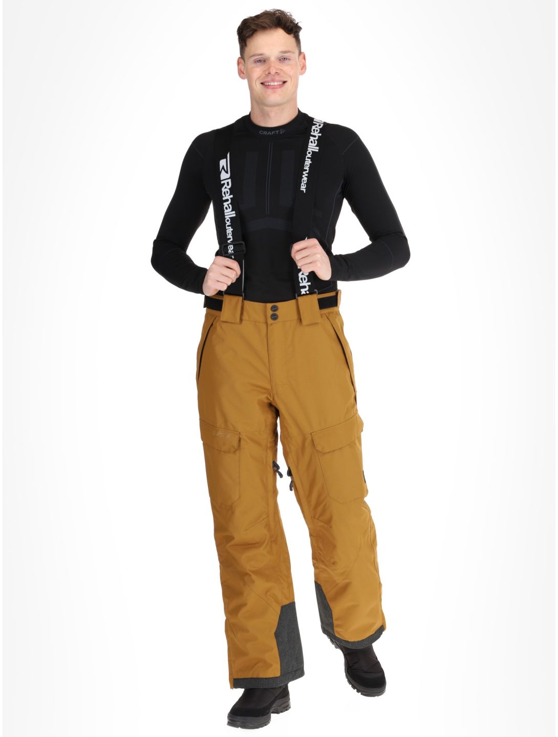 Rehall, Backbone-R pantaloni da sci uomo Bronze marrone 