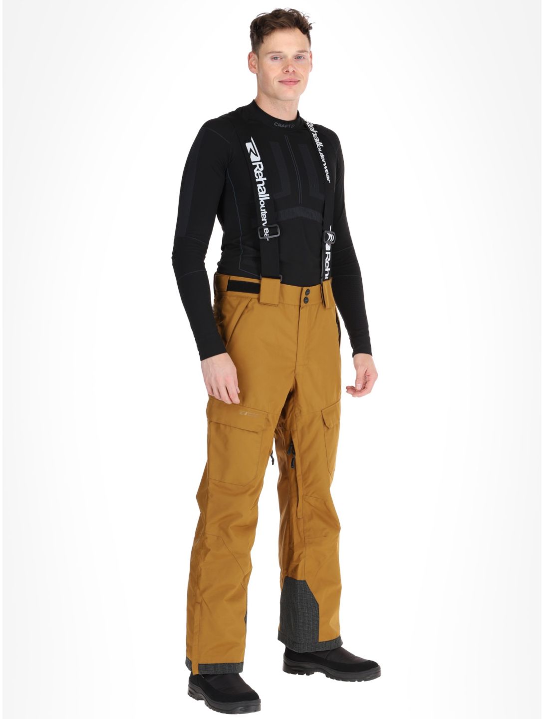 Rehall, Backbone-R pantaloni da sci uomo Bronze marrone 