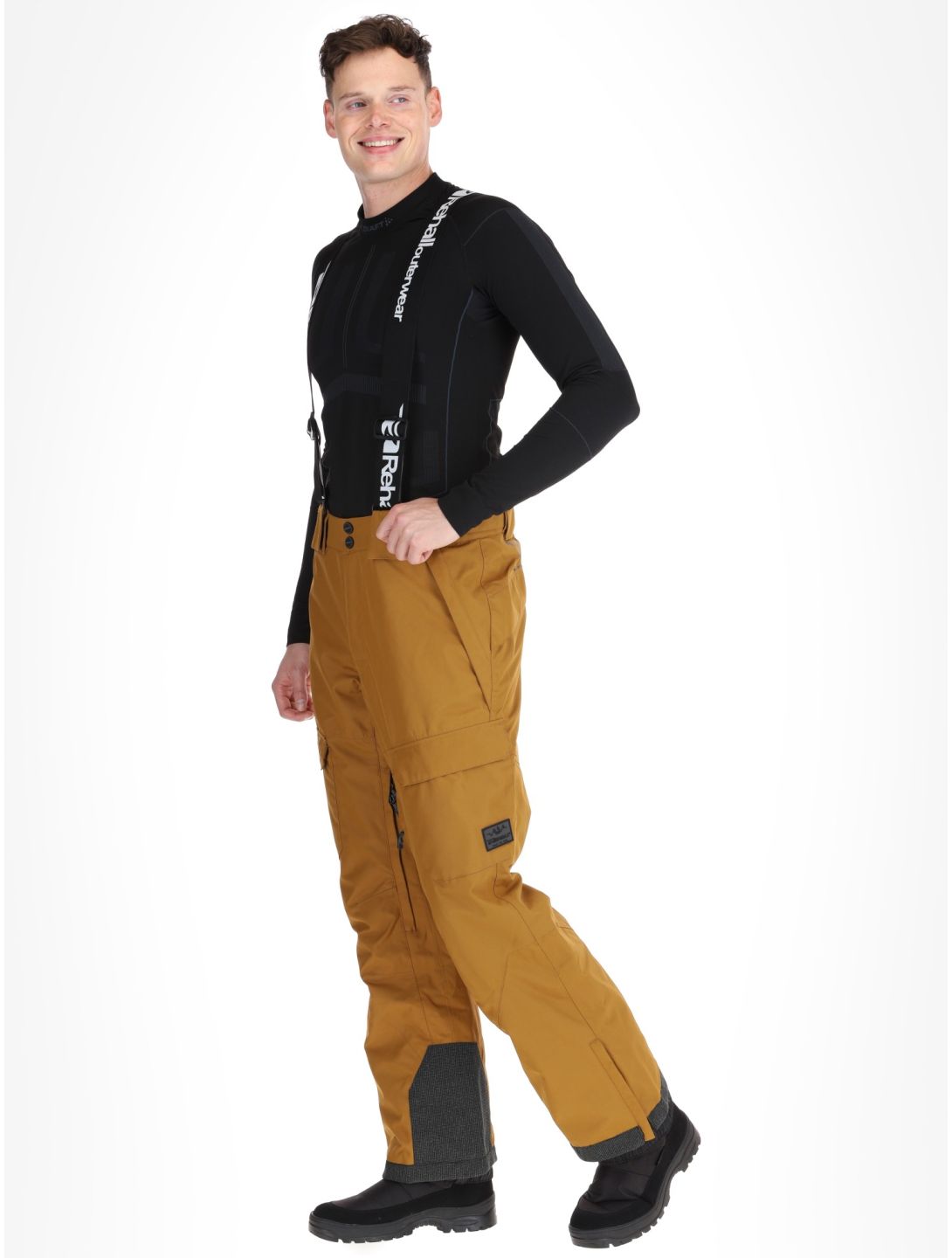 Rehall, Backbone-R pantaloni da sci uomo Bronze marrone 