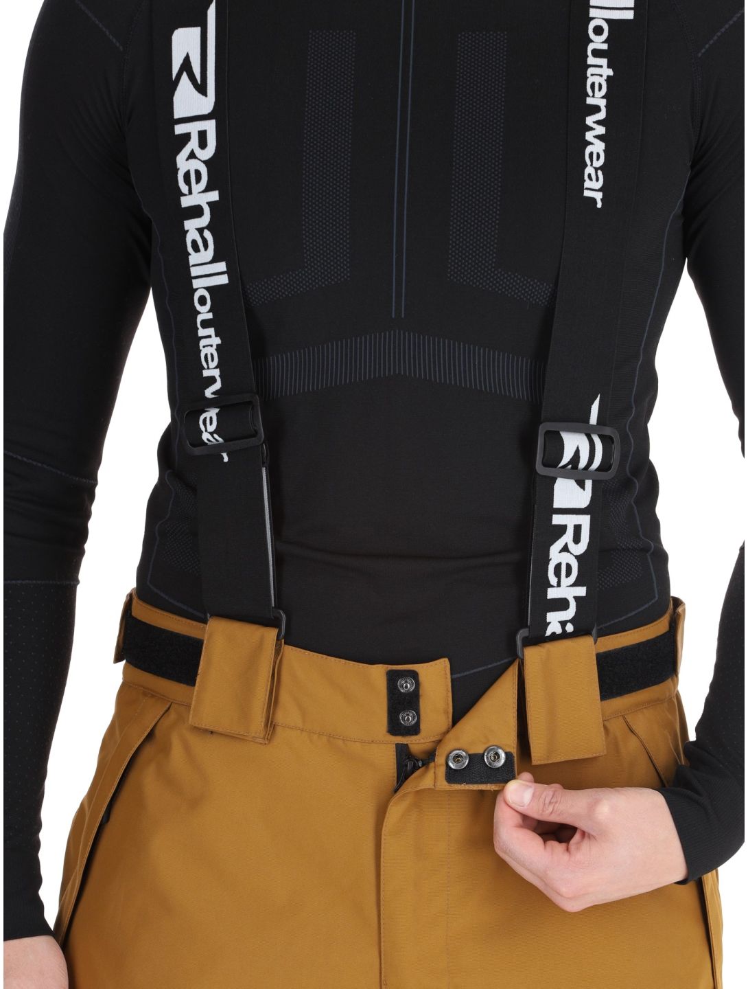 Rehall, Backbone-R pantaloni da sci uomo Bronze marrone 