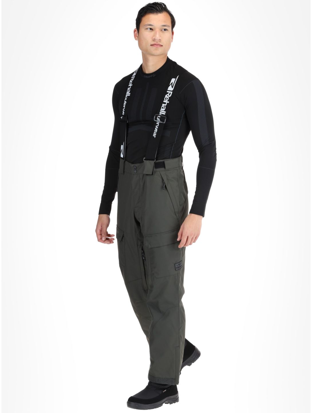 Rehall, Backbone-R pantaloni da sci uomo Graphite grigio 