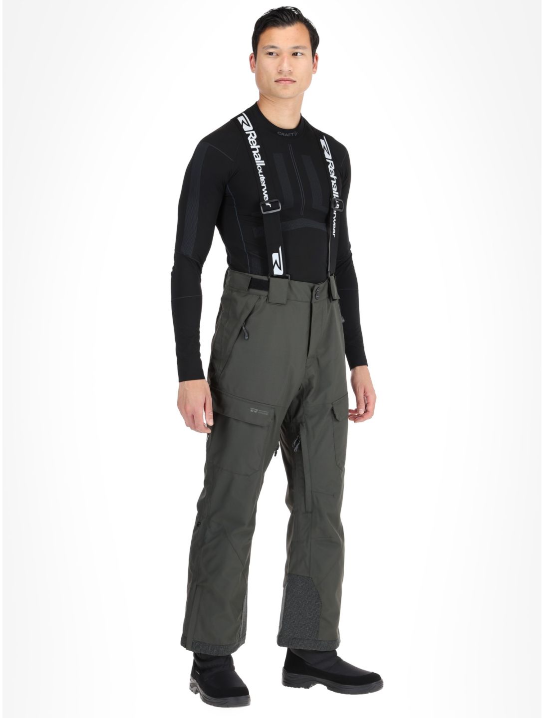 Rehall, Backbone-R pantaloni da sci uomo Graphite grigio 