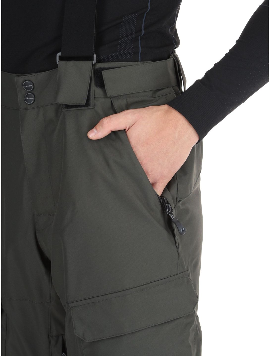 Rehall, Backbone-R pantaloni da sci uomo Graphite grigio 