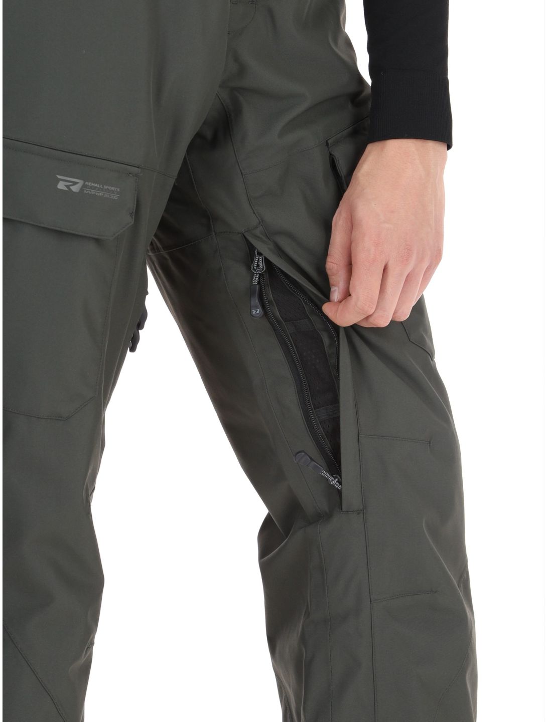 Rehall, Backbone-R pantaloni da sci uomo Graphite grigio 