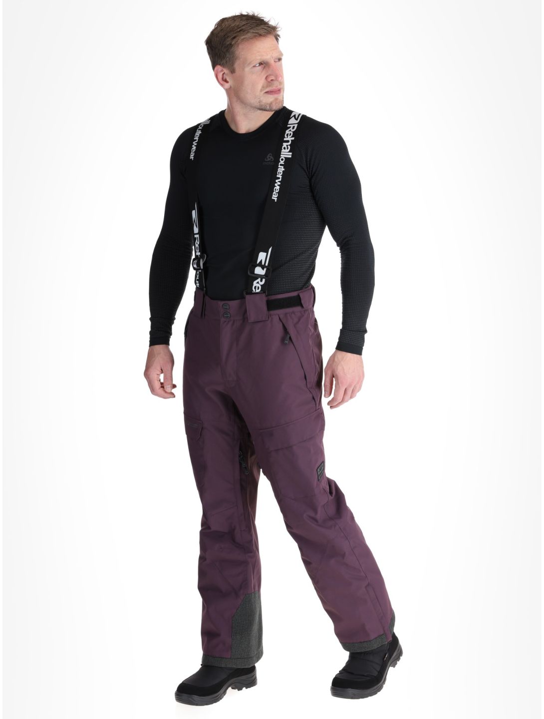 Rehall, Backbone-R pantaloni da sci uomo Plum Perfect viola 