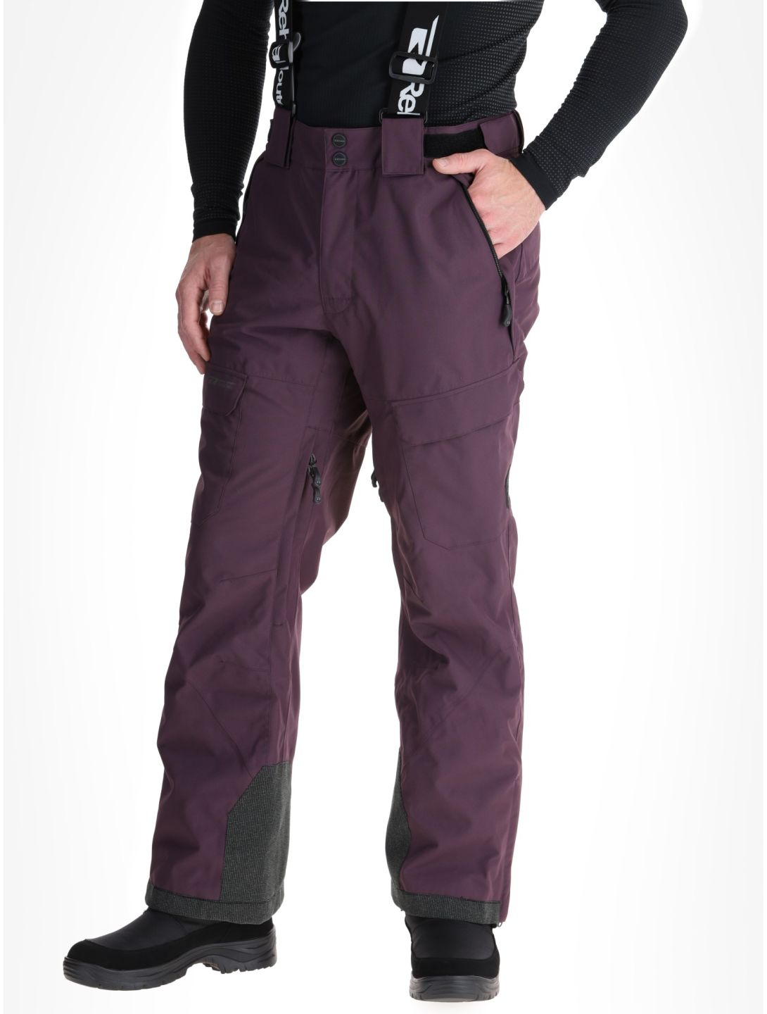 Rehall, Backbone-R pantaloni da sci uomo Plum Perfect viola 