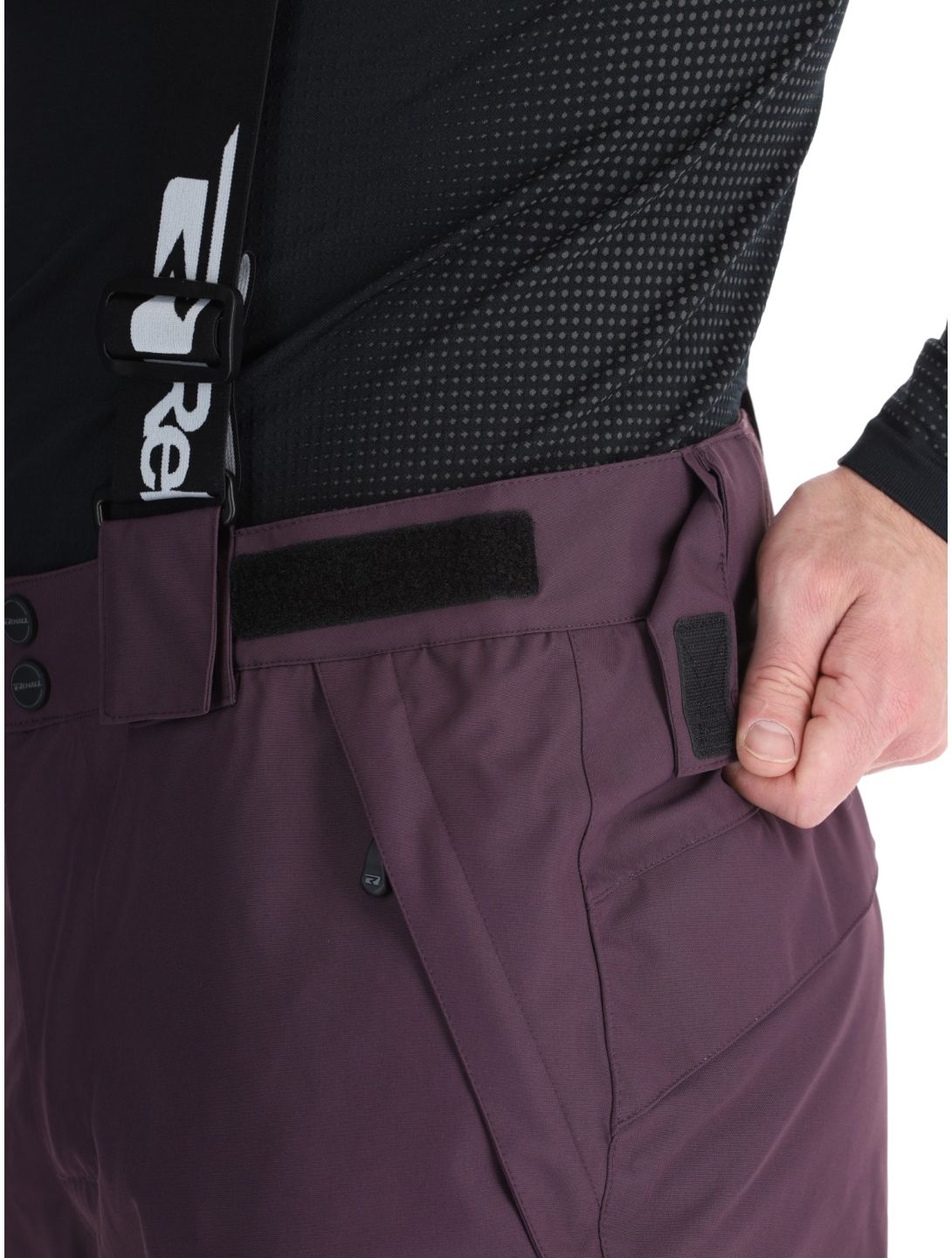 Rehall, Backbone-R pantaloni da sci uomo Plum Perfect viola 