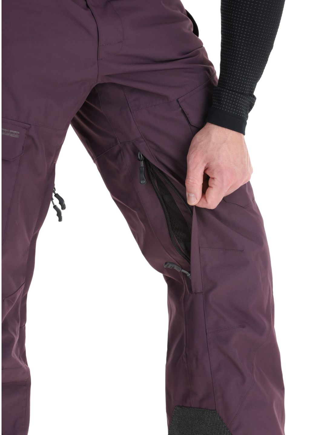 Rehall, Backbone-R pantaloni da sci uomo Plum Perfect viola 