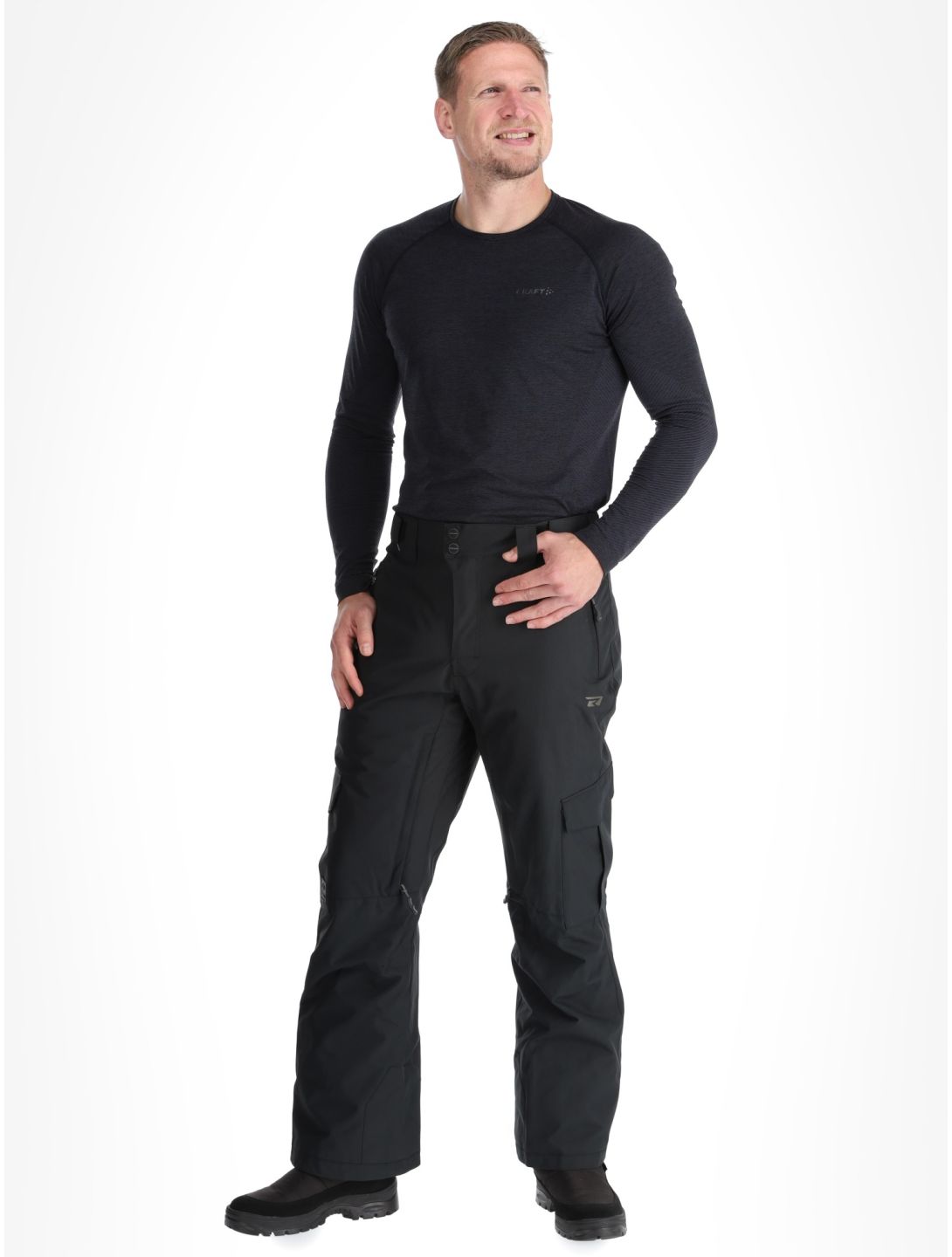 Rehall, Benn-R pantaloni da sci uomo Black nero 