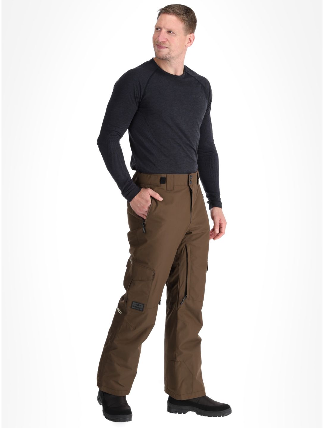 Rehall, Benn-R pantaloni da sci uomo Choco marrone 