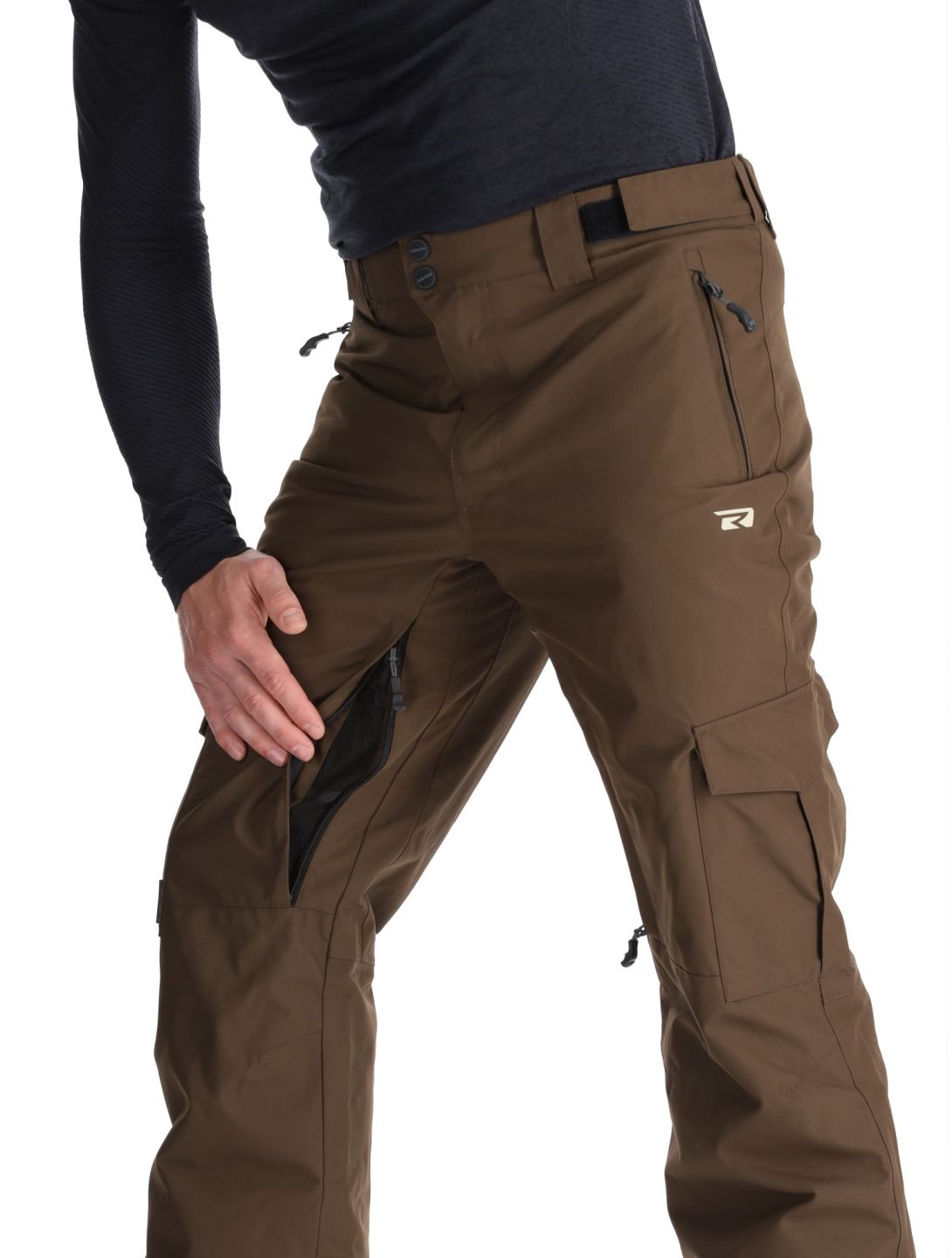 Rehall, Benn-R pantaloni da sci uomo Choco marrone 