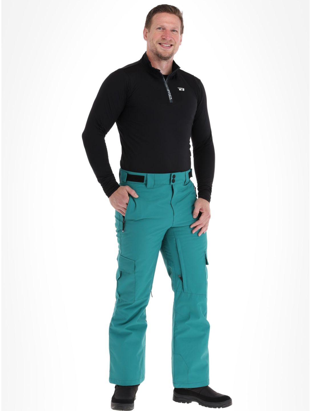 Rehall, Buzz-R pantaloni da sci uomo Teal green blu 