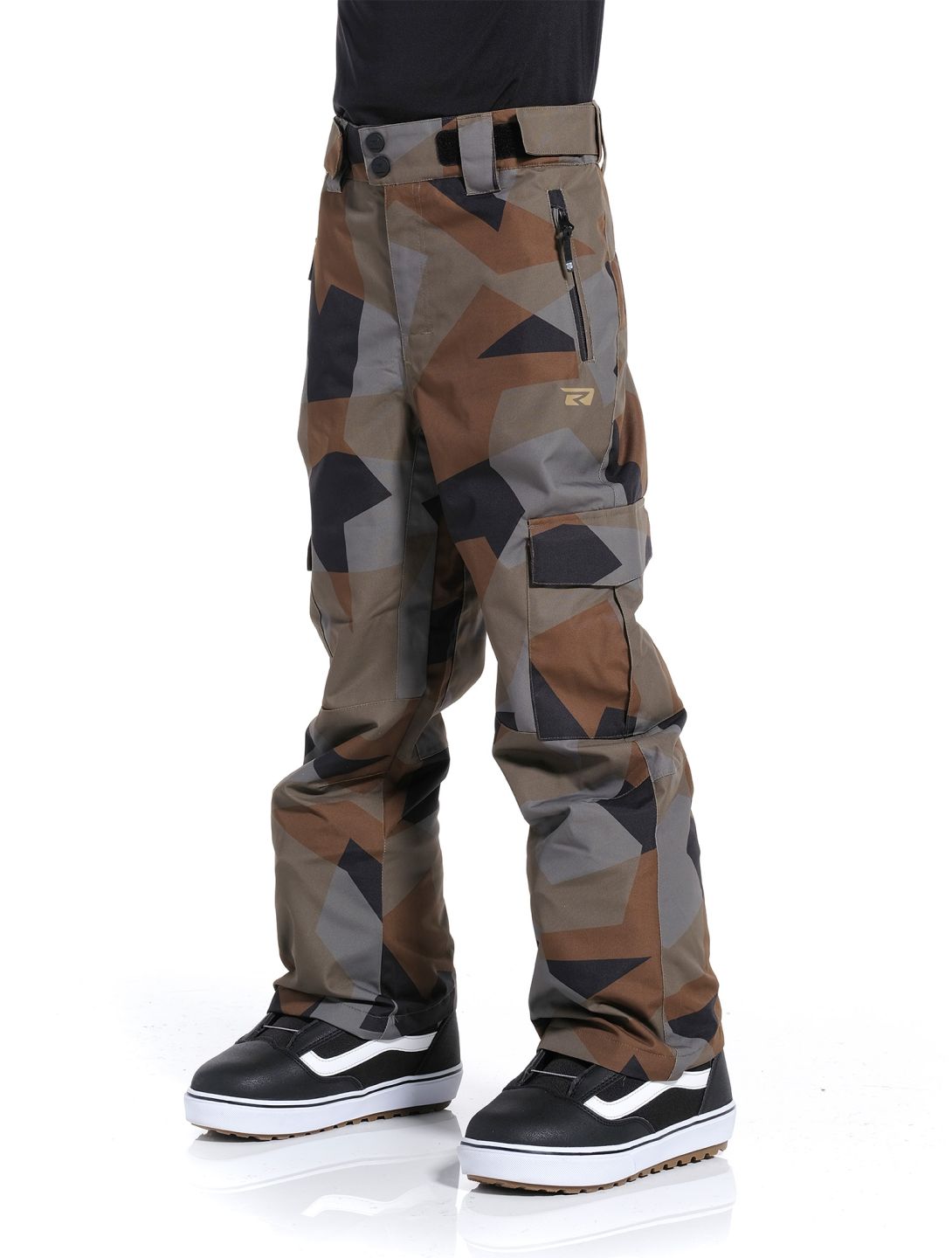 Rehall, Buzz-R-Jr. pantaloni da sci bambino Camo Olive verde 