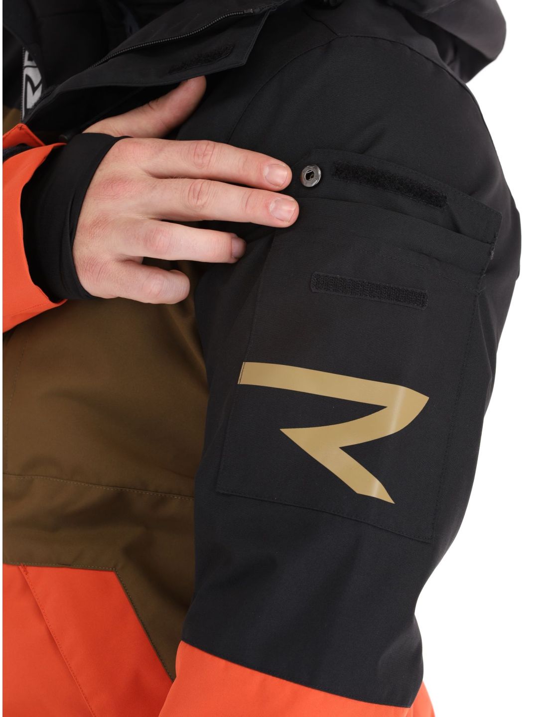 Rehall, Carls-R giacca sci uomo Rust arancio, blu, marrone 