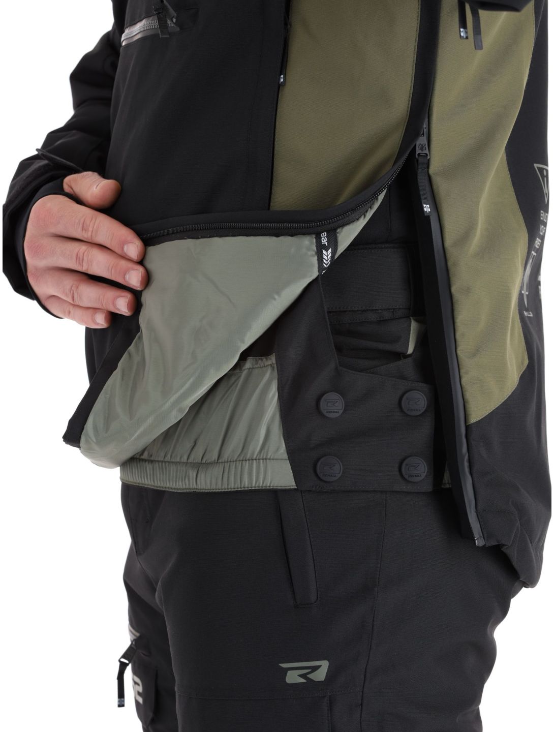 Rehall, Dennis-R anorak uomo Black nero, verde 