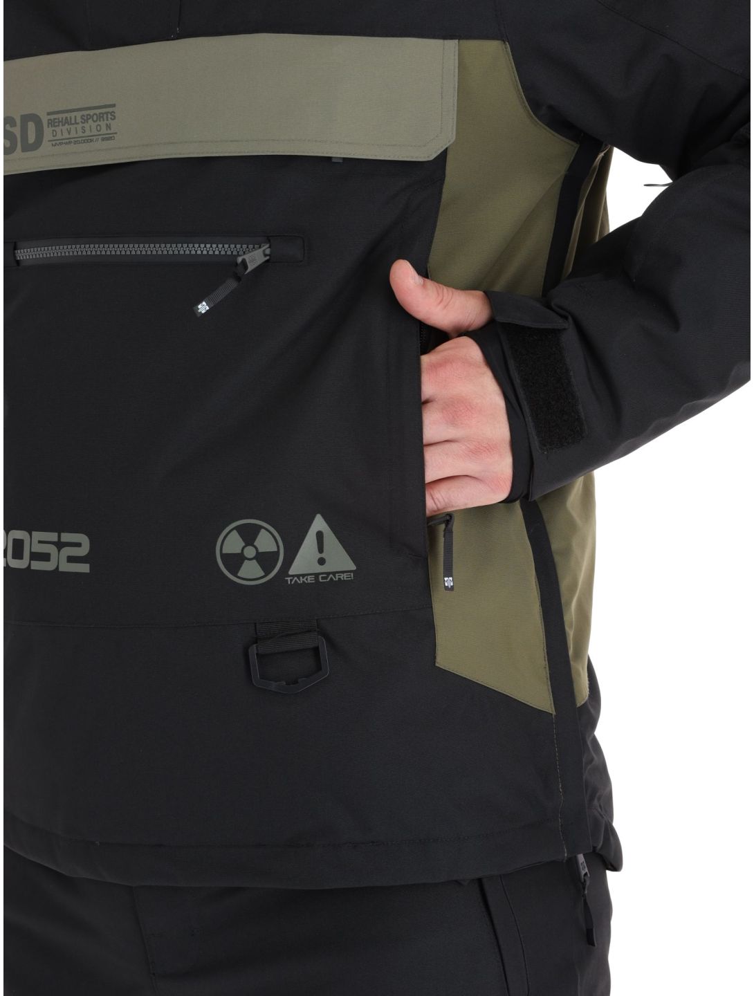 Rehall, Dennis-R anorak uomo Black nero, verde 