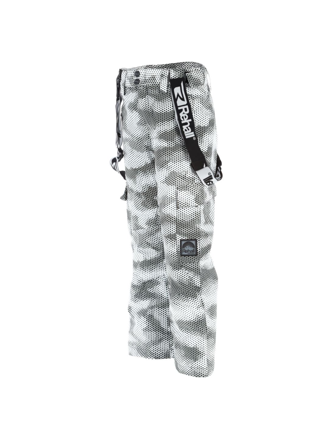 Rehall, Edge-R-Jr pantaloni da sci bambino camo bianco