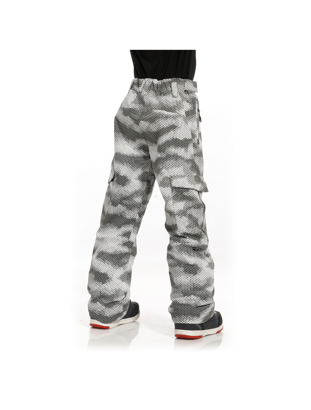 Rehall, Edge-R-Jr pantaloni da sci bambino camo bianco