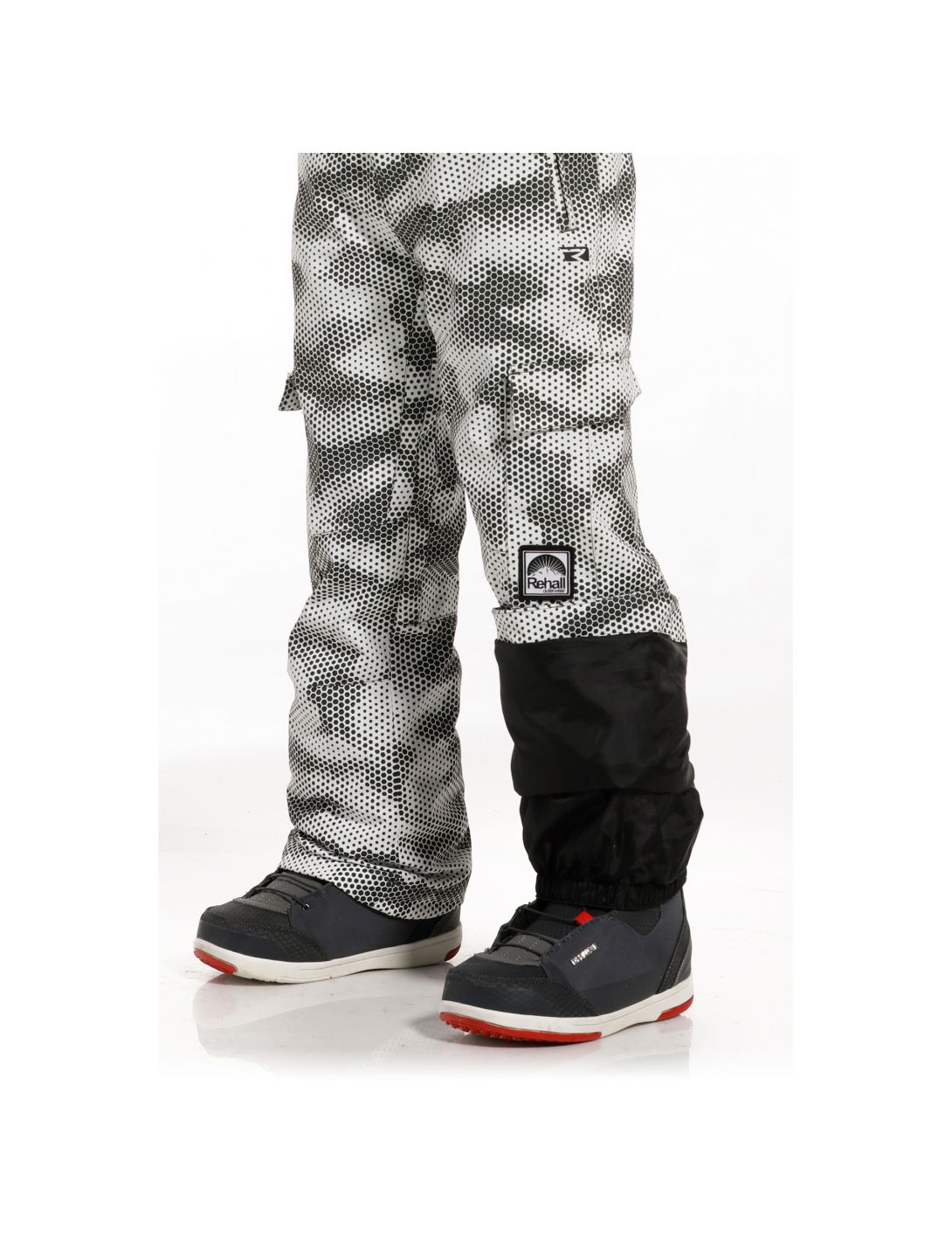 Rehall, Edge-R-Jr pantaloni da sci bambino camo bianco