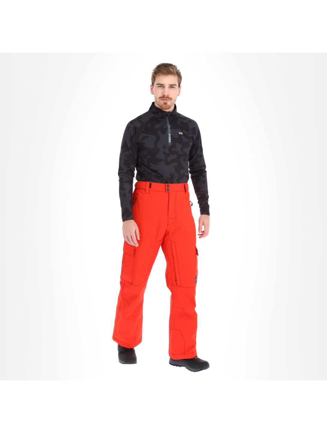 Rehall, Edge-R pantaloni da sci uomo flame rosso