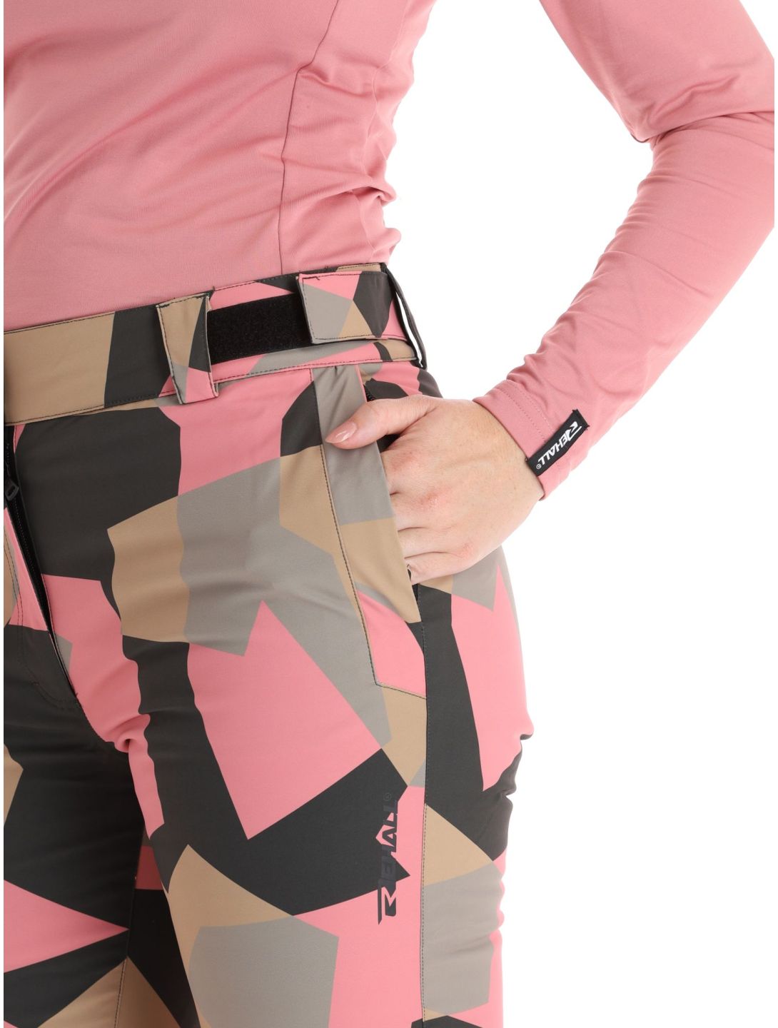 Rehall, Eva-R pantaloni da sci donna Camo Rose rosa 